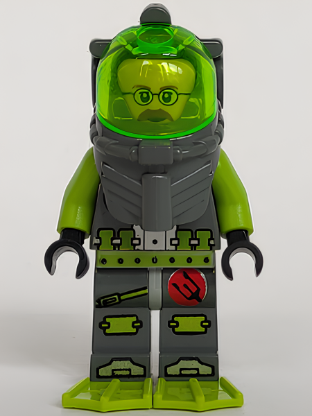 Минифигурка Lego Atlantis Diver 6 - Jeff Fisher atl009 U